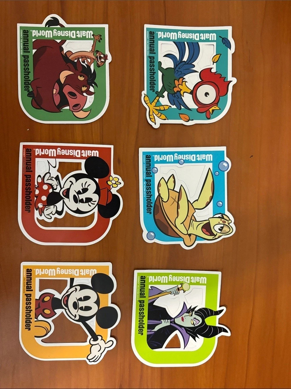 Walt Disney World Annual Passholder Magnets Set of 6